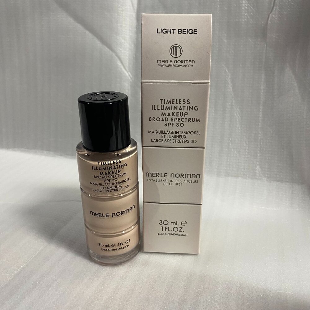 Merle Norman Cosmetics Foundation Timeless Illuminating Makeup LIGHT BEIGE -NEW